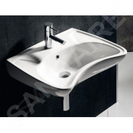 Sapho Disabled - Lavabo en céramique 59x45,5 cm pour PMR (3001) 10TP60060