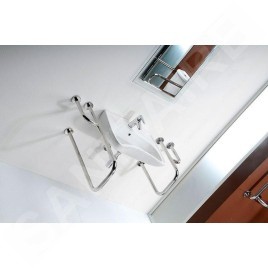 Sapho Disabled - Lavabo en céramique 59x45,5 cm pour PMR (3001) 10TP60060