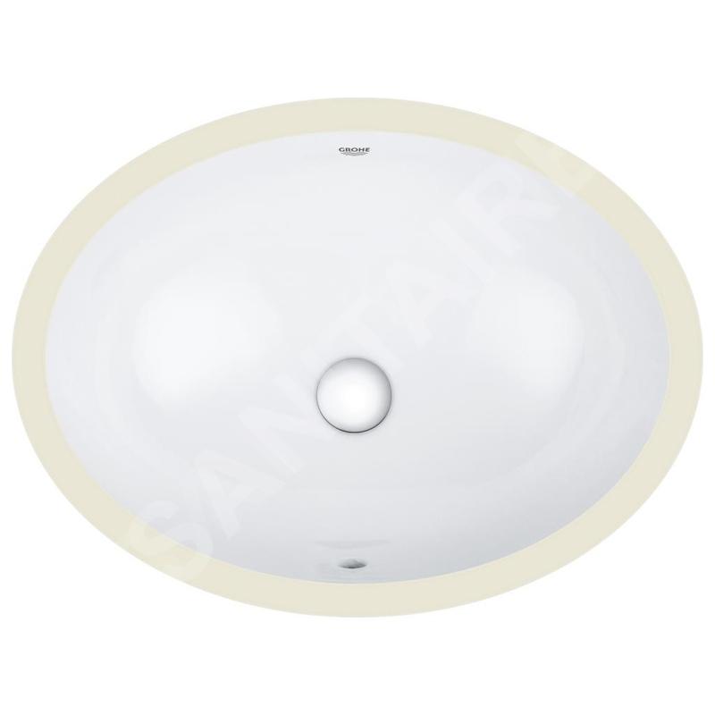 Grohe Bau Ceramic - Lavabo avec trop-plein, 560 x 420 mm, blanc alpin 39423000 Grohe Bau Ceramic - Lavabo avec trop-plein, 560 x 420 mm, blanc alpin 39423000
