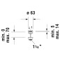 Duravit Accessoires - Bonde ClickClack, 1 1/4", chrome 0050521000