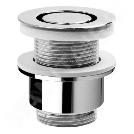 Sapho Accessoire Omp Tea - Bonde non refermable 1 1/4 ", rond, pour lavabo sans trop-plein, chrome 147.545.5