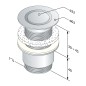 Sapho Accessoire Omp Tea - Bonde non refermable 1 1/4 ", rond, pour lavabo sans trop-plein, chrome 147.545.5 Sapho Accessoire Omp Tea - Bonde non refermable 1 1/4 ", rond, pour lavabo sans trop-plein, chrome 147.545.5