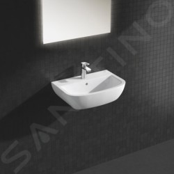 Grohe Bau Ceramic - Lavabo 553x386 mm, avec un trou pour mitigeur, blanc alpin 39440000