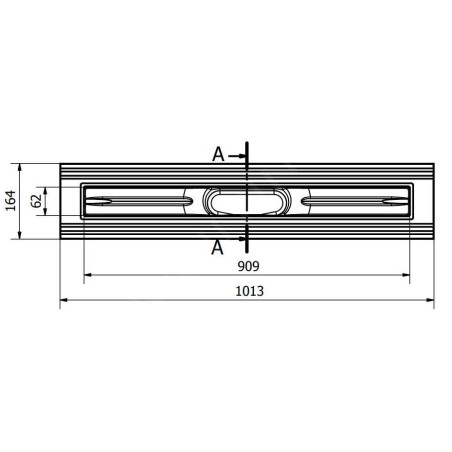 I-Drain Liquid - Grille en acier inoxydable pour bac à douche, longueur 900 mm, surface PVD, graphite EDRO.DT.0900