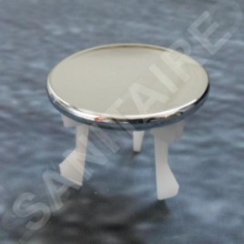 Duravit Accessoires - Cache du trop-plein, chrome 1001070000