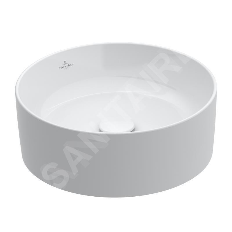 Villeroy & Boch Collaro - Vasque, diamètre 400 mm, CeramicPlus, blanc alpin 4A1840R1
