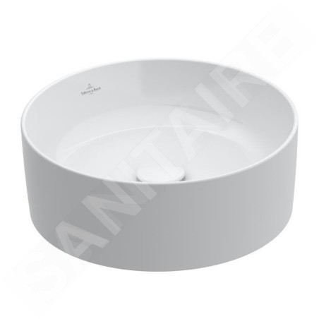Villeroy & Boch Collaro - Vasque, diamètre 400 mm, CeramicPlus, blanc alpin 4A1840R1