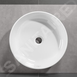 Villeroy & Boch Collaro - Vasque, diamètre 400 mm, CeramicPlus, blanc alpin 4A1840R1