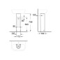 Grohe Bau Ceramic - Colonne pour lavabo, blanc alpin 39425000 Grohe Bau Ceramic - Colonne pour lavabo, blanc alpin 39425000