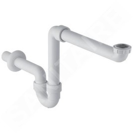 Geberit Accessoires - Siphon gain de place, blanc alpin 151.107.11.1