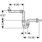 Geberit Accessoires - Siphon gain de place, blanc alpin 151.107.11.1 Geberit Accessoires - Siphon gain de place, blanc alpin 151.107.11.1