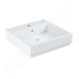Grohe Cube Ceramic - Lavabo avec trop-plein, 500x490 mm, PureGuard, blanc alpin 3947800H