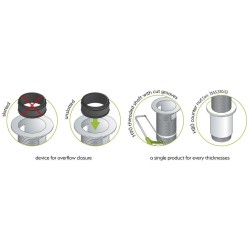 Sapho Accessoire Omp Tea - Bonde refermable 1 1/4 rond, ClickClack, chrome 7533.370.5