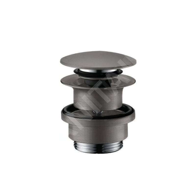 Hansgrohe Garnitures de vidage - Garniture de vidage Push-Open pour mitigeur de lavabo et de bidet, chrome noir brossé 50100340 Hansgrohe Garnitures de vidage - Garniture de vidage Push-Open pour mitigeur de lavabo et de bidet, chrome noir brossé 50100340