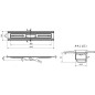 I-Drain Liquid - Grille en acier inoxydable pour bac à douche, longueur 900 mm, surface PVD, noir EDRO.MB.0900 I-Drain Liquid - Grille en acier inoxydable pour bac à douche, longueur 900 mm, surface PVD, noir EDRO.MB.0900