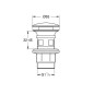 Grohe Accessoires - Kit de vidage, chrome 40869000 Grohe Accessoires - Kit de vidage, chrome 40869000