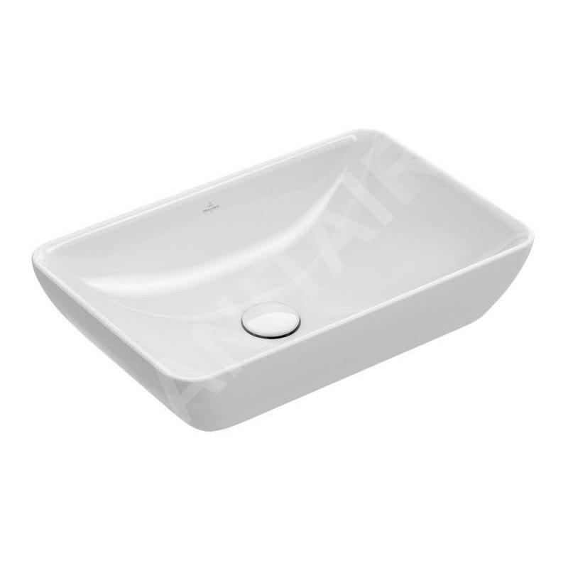 Villeroy & Boch Venticello - Vasque, 550x360 mm, avec trop-plein, sans trou pour mitigeur, CeramicPlus, blanc alpin 411355R1 Villeroy & Boch Venticello - Vasque, 550x360 mm, avec trop-plein, sans trou pour mitigeur, CeramicPlus, blanc alpin 411355R1