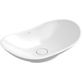 Villeroy & Boch My Nature - Vasque sans trou, 610x360 mm, sans trop-plein, avec CeramicPlus 411060R1