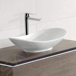 Villeroy & Boch My Nature - Vasque sans trou, 610x360 mm, sans trop-plein, avec CeramicPlus 411060R1
