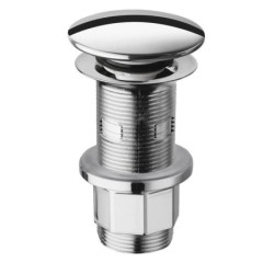 Sapho Accessoires Silfa - Bon refermable 1 1/4, pour lavabo avec trop-plein, ClickClack, chrome WA43451