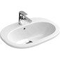 Villeroy & Boch O.novo - Vasque encastrée 560x405 mm, avec trop-plein, avec trou pour robinetterie, blanc alpin 41615601