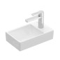 Villeroy & Boch Avento - Lave-mains 360x220 mm, sans trop-plein, un trou de robinetterie à droite, blanc alpin 43003L01