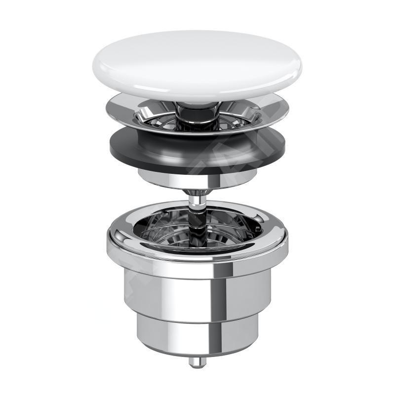Villeroy & Boch Accessoires - Bonde non-refermable, CeramicPlus, Stone White 680800RW Villeroy & Boch Accessoires - Bonde non-refermable, CeramicPlus, Stone White 680800RW