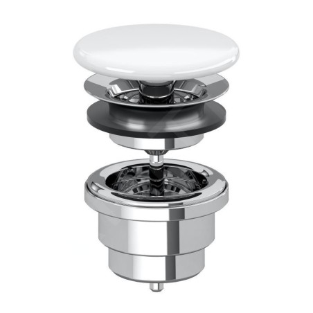 Villeroy & Boch Accessoires - Bonde non-refermable, CeramicPlus, Stone White 680800RW