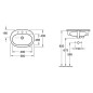 Villeroy & Boch O.novo - Vasque encastrée 560x405 mm, avec trop-plein, avec trou pour robinetterie, CeramicPlus, blanc alpin Villeroy & Boch O.novo - Vasque encastrée 560x405 mm, avec trop-plein, avec trou pour robinetterie, CeramicPlus, blanc alpin