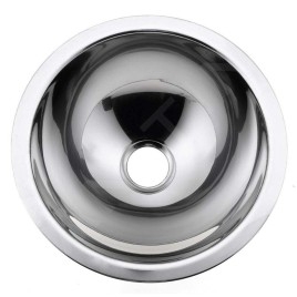 Sapho Inox - Lavabo à encastrer, inox, diamètre 305 mm 13028.B