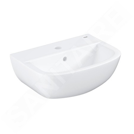 Grohe Bau Ceramic - Lave-mains 453x354 mm, avec un trou pour mitigeur, blanc alpin 39424000
