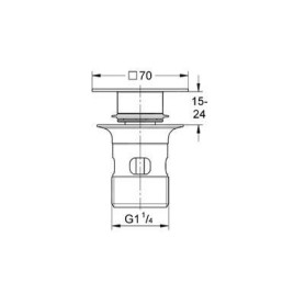 Grohe Pièces de rechange - Bonde de lavabo, chrome 40565000