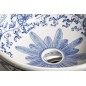 Sapho Priori - Lavabo, diamètre 420 mm, blanc avec motif en bleu PI012 Sapho Priori - Lavabo, diamètre 420 mm, blanc avec motif en bleu PI012