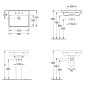 Villeroy & Boch Avento - Meuble lavabo 600x470 mm, avec trop-plein, trou de robinetterie, blanc alpin 41586001 Villeroy & Boch Avento - Meuble lavabo 600x470 mm, avec trop-plein, trou de robinetterie, blanc alpin 41586001