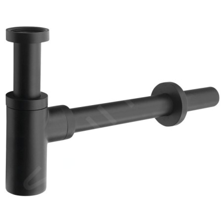 Sapho Siphons - Siphon de lavabo, 1 1/4, sortie d'évacuation 32 mm, rond, noir mat SI515