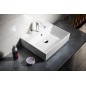 Aqualine Sistema - Lavabo 500x420 mm, avec trop-plein, avec trou pour robinet, blanc 10SF50051 Aqualine Sistema - Lavabo 500x420 mm, avec trop-plein, avec trou pour robinet, blanc 10SF50051