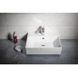 Aqualine Sistema - Lavabo 500x420 mm, avec trop-plein, avec trou pour robinet, blanc 10SF50051 Aqualine Sistema - Lavabo 500x420 mm, avec trop-plein, avec trou pour robinet, blanc 10SF50051