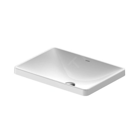 Duravit D-Neo - Vasque à encastrer 600x440 mm, sans trou pour robinetterie, blanc 0358600079