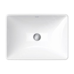 Duravit D-Neo - Vasque à encastrer 600x440 mm, sans trou pour robinetterie, blanc 0358600079