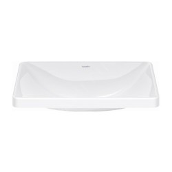 Duravit D-Neo - Vasque à encastrer 600x440 mm, sans trou pour robinetterie, blanc 0358600079