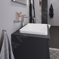 Duravit D-Neo - Vasque à encastrer 600x440 mm, sans trou pour robinetterie, blanc 0358600079