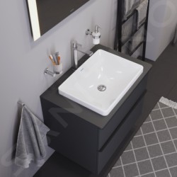 Duravit D-Neo - Vasque à encastrer 600x440 mm, sans trou pour robinetterie, blanc 0358600079