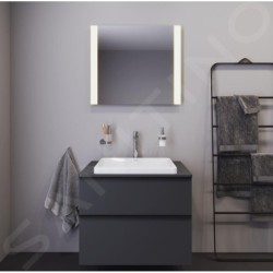 Duravit D-Neo - Vasque à encastrer 600x440 mm, sans trou pour robinetterie, blanc 0358600079
