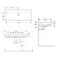 Geberit Smyle Square - Double lavabo 1200x480 mm, avec trop-plein, sans trou pour robinetterie, blanc 500.225.01.1 Geberit Smyle Square - Double lavabo 1200x480 mm, avec trop-plein, sans trou pour robinetterie, blanc 500.225.01.1