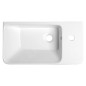 Sapho Lavabos - Lavabo Luxa 550x300 mm, avec un trou pour robinet, blanc 11054