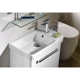 Sapho Lavabos - Lavabo Luxa 550x300 mm, avec un trou pour robinet, blanc 11054