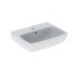 Geberit Selnova Square - Lave-mains 450x350 mm, avec un trou de robinetterie, avec trop-plein, blanc 500.322.01.7