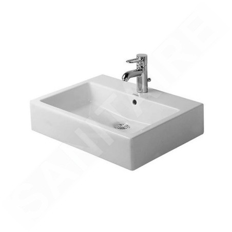 Duravit Vero - Vasque à poser, 500x470 mm, avec un trou pour robinetterie, blanc alpin 0452500000