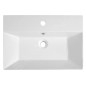 Aqualine Sistema - Lavabo 600x420 mm, avec trop-plein, blanc 10SF50060 Aqualine Sistema - Lavabo 600x420 mm, avec trop-plein, blanc 10SF50060