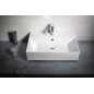 Aqualine Sistema - Lavabo 600x420 mm, avec trop-plein, blanc 10SF50060 Aqualine Sistema - Lavabo 600x420 mm, avec trop-plein, blanc 10SF50060